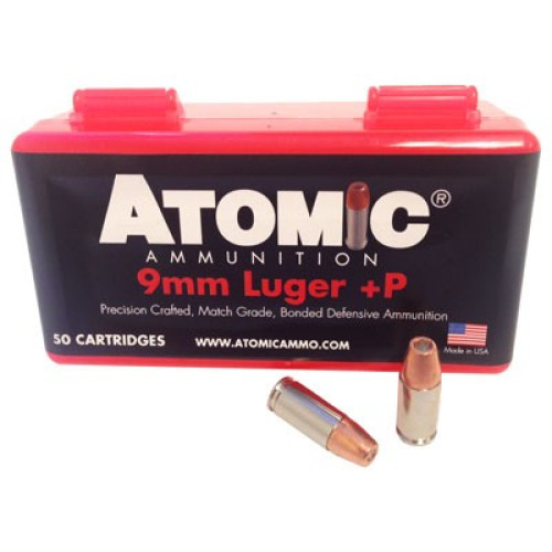ATOMIC 9MM LUGER +P 124GR JHP