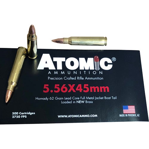 ATOMIC 5.56X45 62GR FMJ