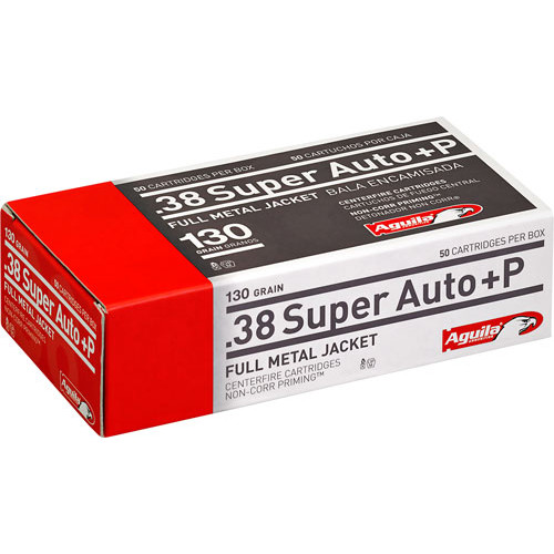 AGUILA 38 SUPER +P 130GR FMJ
