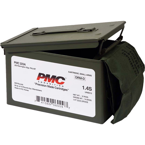 PMC 223 REM 55GR FMJ-BT 840RD
