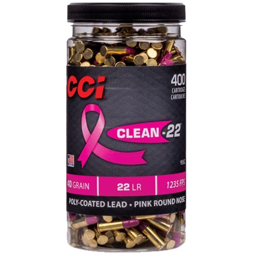 CCI CLEAN 22LR 40GR PINK POLY
