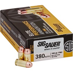 SIG 380 ACP 100GR FMJ