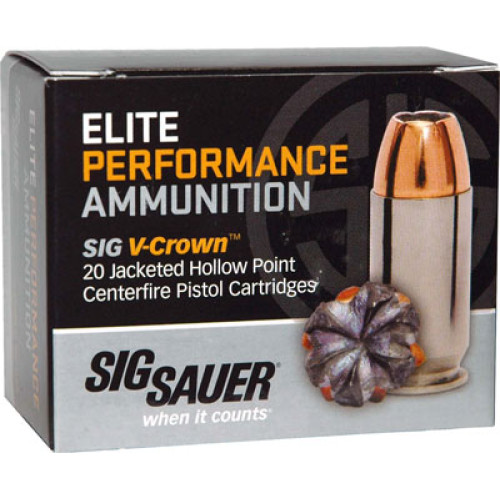 SIG 40 SW 165GR ELITE V-CROWN