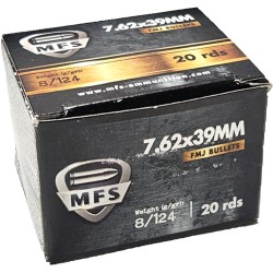 MFS 7.62X39 124GR FMJ