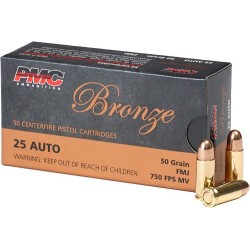 PMC 25 ACP 50GR FMJ-RN