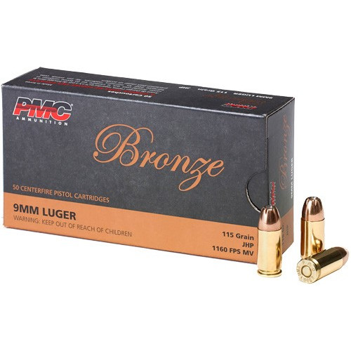 PMC 9MM LUGER 115GR JHP