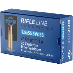 PPU 7.5X55 SWISS 174GR JSP