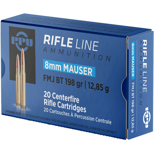 PPU 8MM MAUSER 198GR FMJ