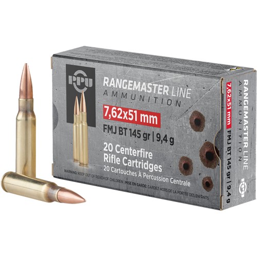 PPU 7.62X51 145GR FMJ BT